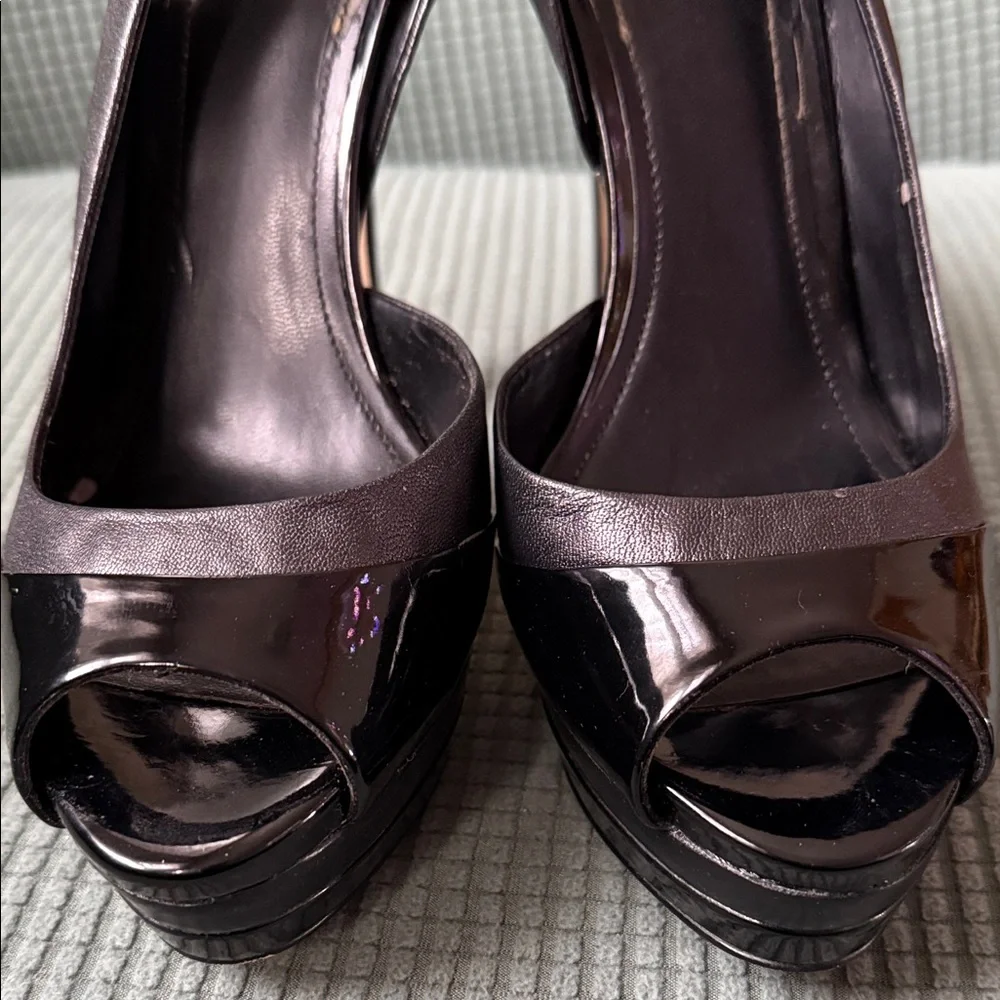 Elegant Black Slingback Heels 5”, Aldo Used - Picture 2 of 16
